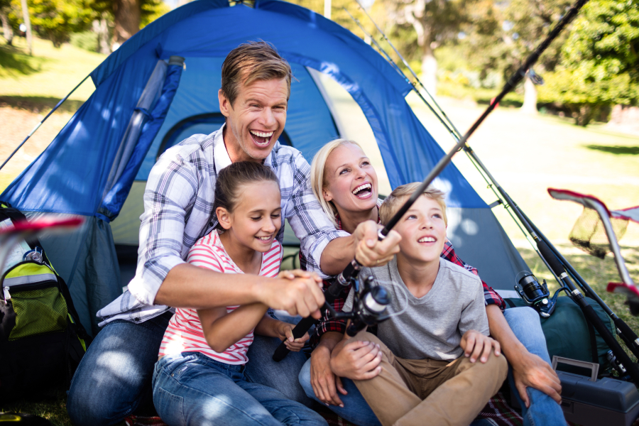 famille en camping agree vacaf Dordogne